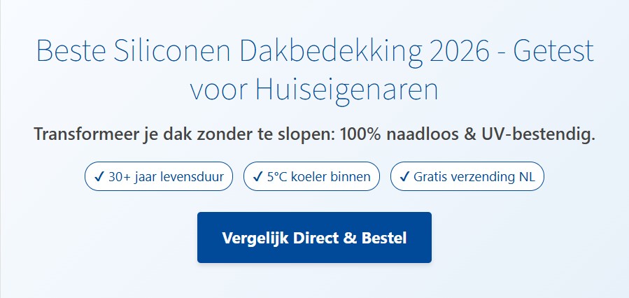 Beste siliconen dakbedekking 2026 | 68% kostenbesparing