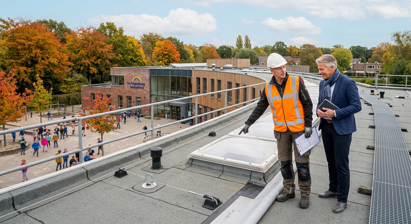 School dak onderhouden lekkages voorkomen Cantex